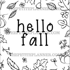 Printable October Bullet Journal 2021 (Undated) (Works for Any Year)