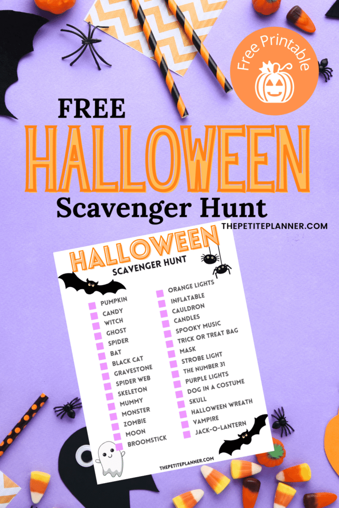 FREE Printable Halloween Scavenger - Free Printable Halloween Scavenger Hunt 683x1024 