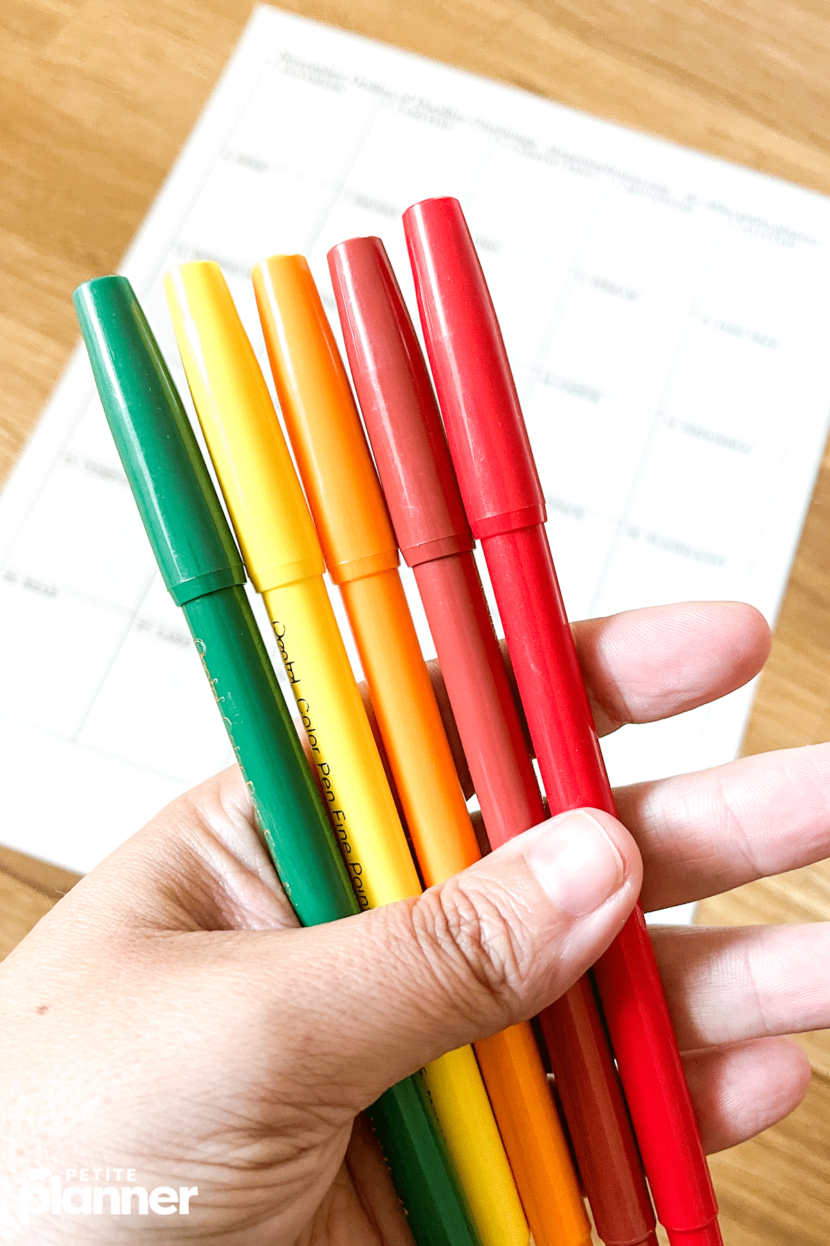 Pentel Color Pens with printable doodle page
