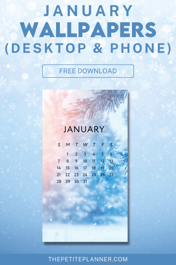 Free January wallpaper and backgrounds for desktop and phones