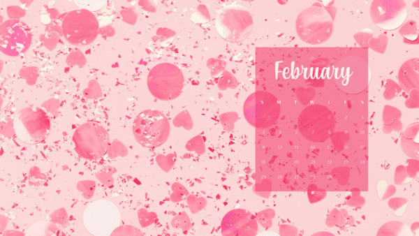Free February Wallpaper for Desktop & Phones!