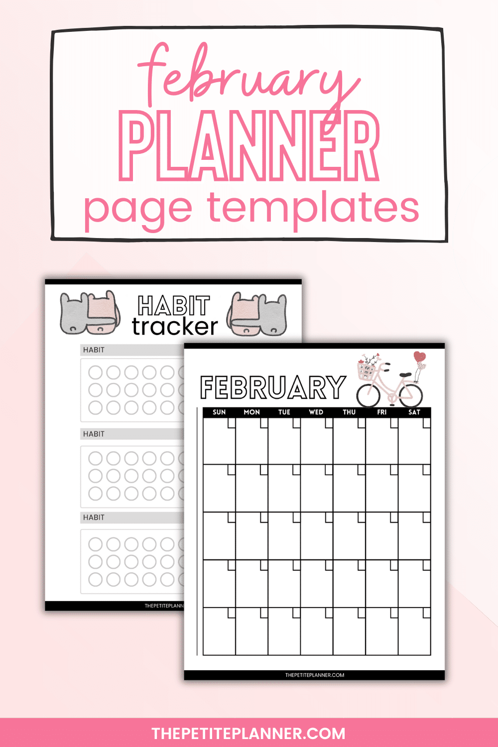 Printable February Planner Templates