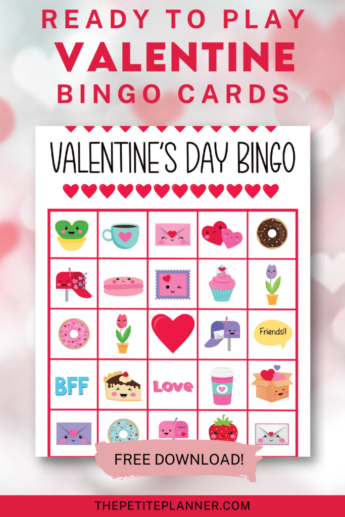 Valentine's Day Bingo Printable (Great for Large Groups)