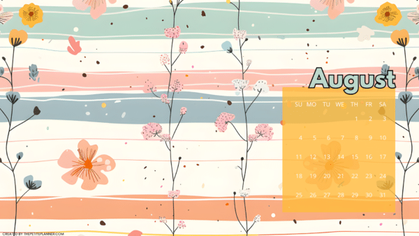 Free August Wallpaper (Desktop)