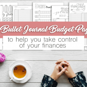 Bullet Journal Budget Printable Pages