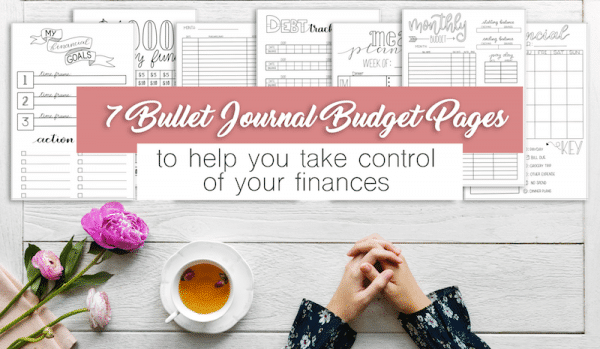 Bullet Journal Budget Printable Pages